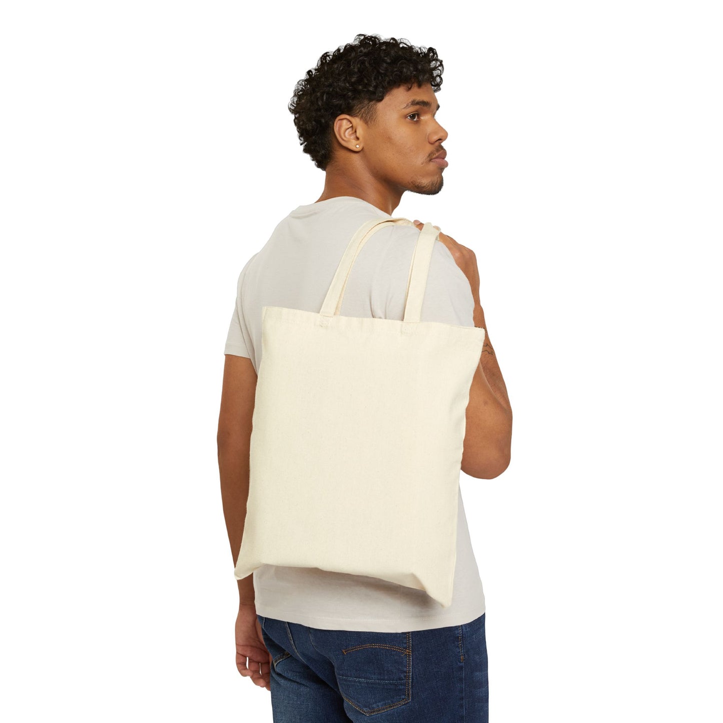 Tote Bag — "Created to Be Like God" Inspirational Cotton Canvas Tote