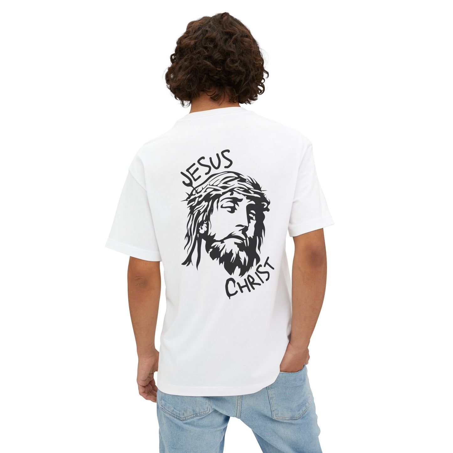 'Jesus Chris' Oversized Medium Weight Unisex T-Shirt