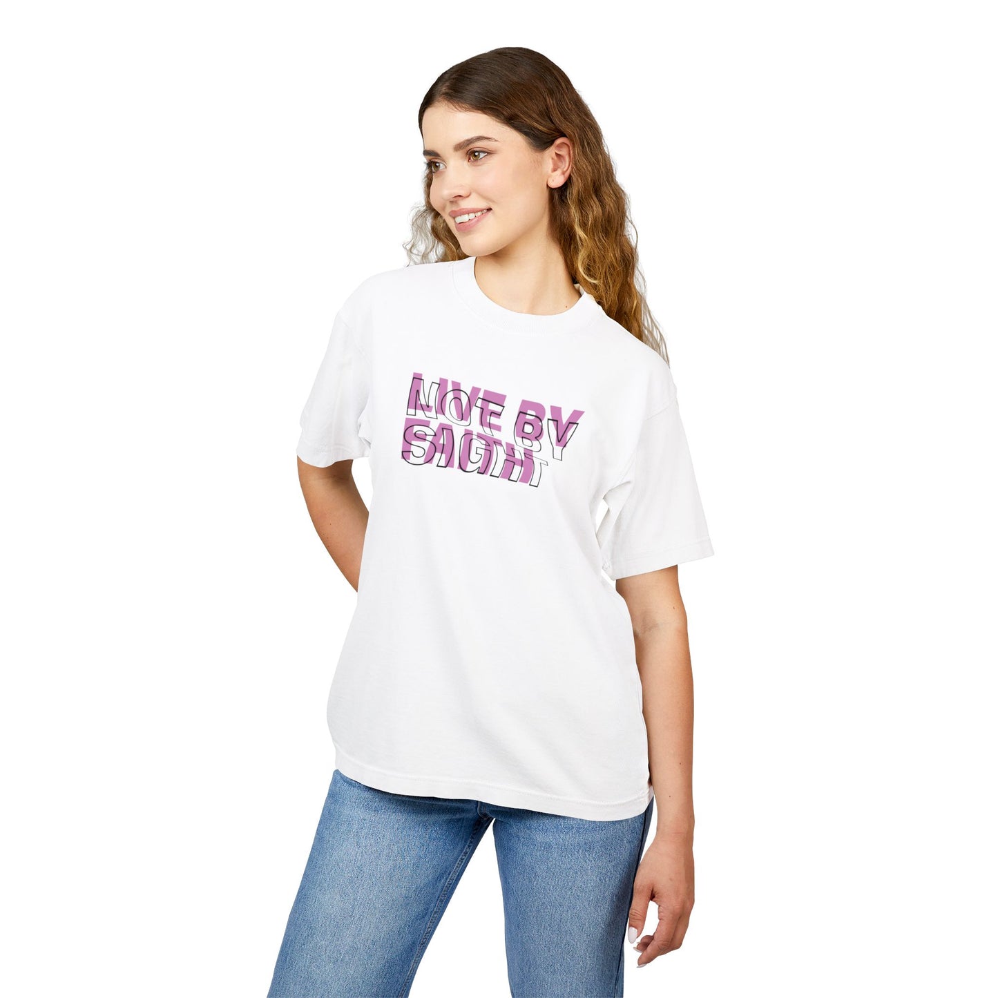 'Live By Faith' Oversized Heavyweight Unisex Tee